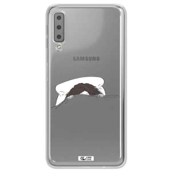 Do Not Wake Me Up Samsung A7 2018 Clear TPU Case