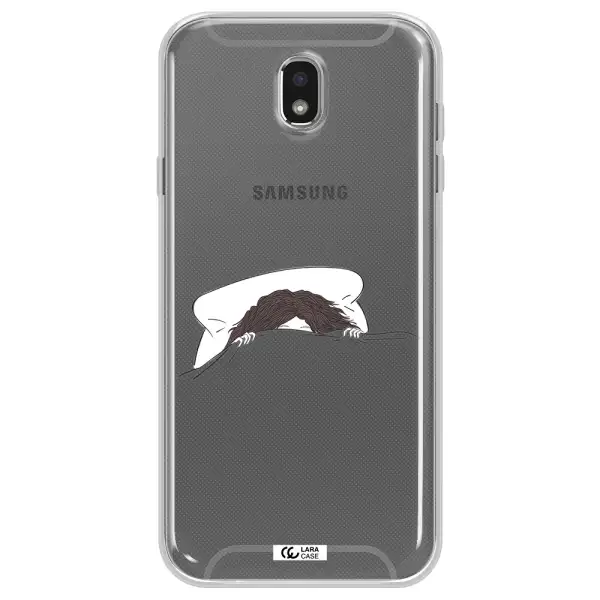 Do Not Wake Me Up Samsung J7 Pro Clear TPU Case