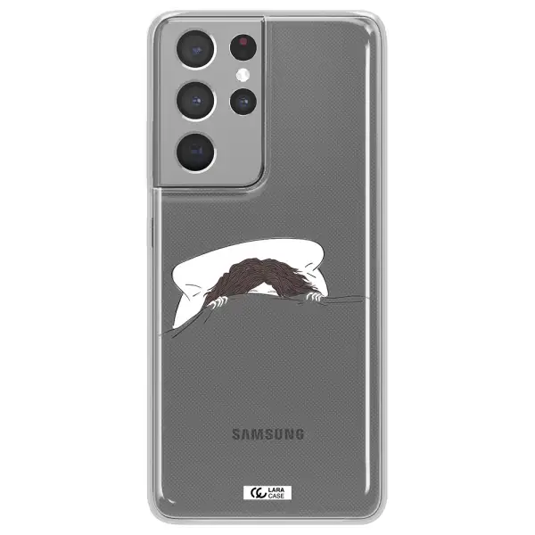 Do Not Wake Me Up Samsung S21 Ultra Clear TPU Case