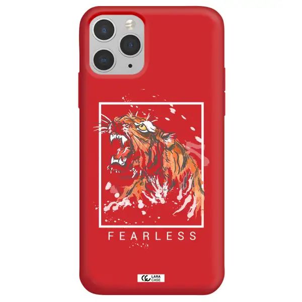 Fearless Apple iPhone 11 pro max Silicone Imperial Red Case