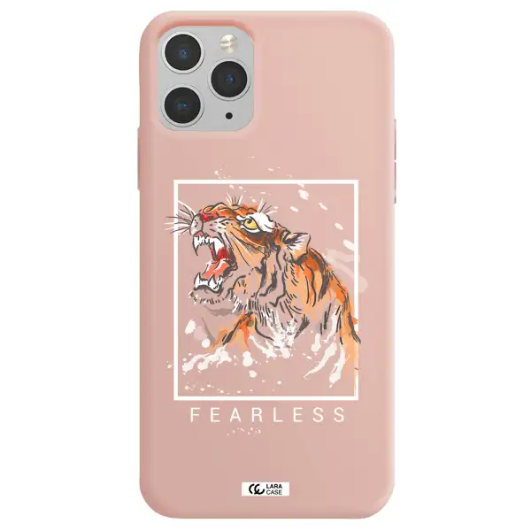 Fearless Apple iPhone 11 pro max Silicone pastel pink Case