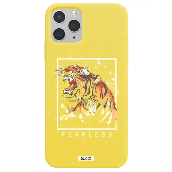 Fearless Apple iPhone 11 pro Silicone canary yellow Case