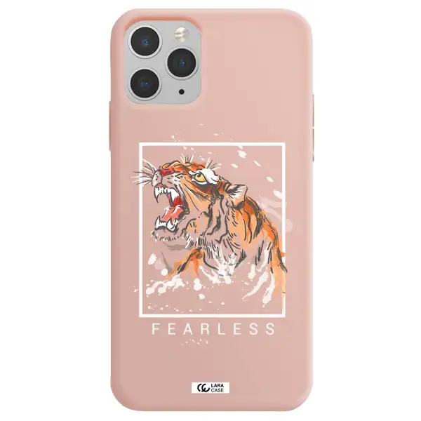 Fearless Apple iPhone 11 pro Silicone pastel pink Case