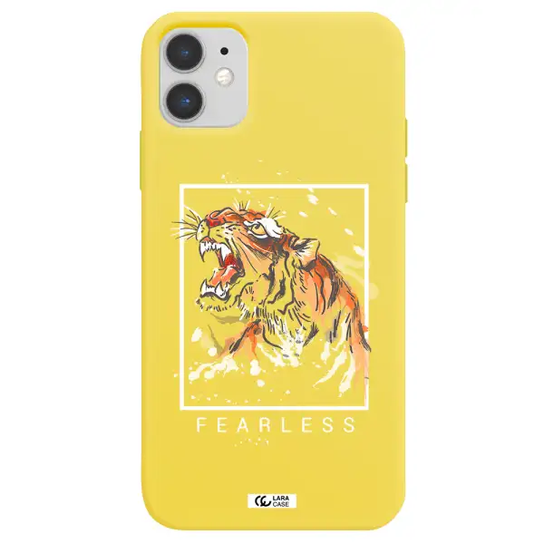 Fearless Apple iPhone 11 Silicone canary yellow Case