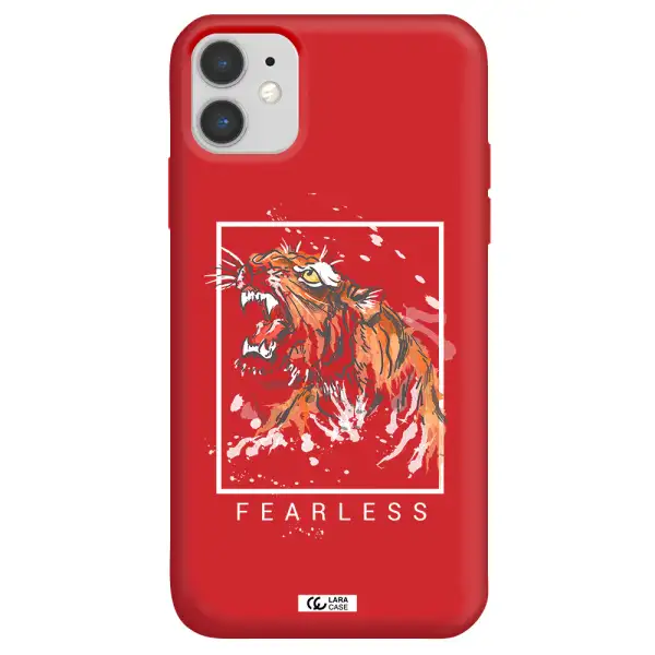 Fearless Apple iPhone 11 Silicone Imperial Red Case