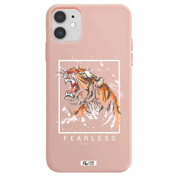 Fearless Apple iPhone 11 Silicone pastel pink Case
