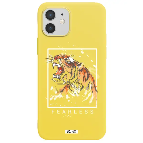 Fearless Apple iPhone 12 mini Silicone canary yellow Case