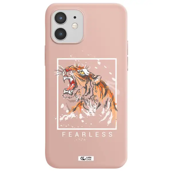 Fearless Apple iPhone 12 mini Silicone pastel pink Case
