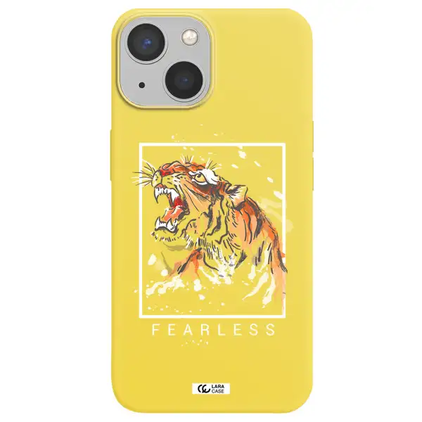 Fearless Apple iPhone 13 mini Silicone canary yellow Case