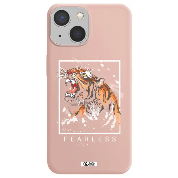 Fearless Apple iPhone 13 mini Silicone pastel pink Case