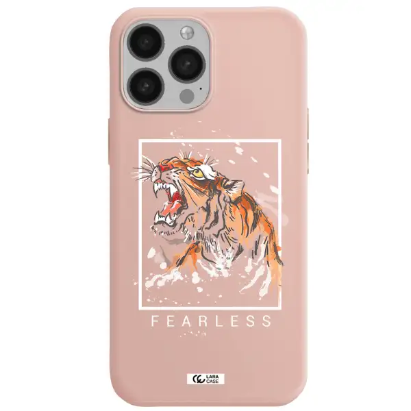 Fearless Apple iPhone 13 Pro Silicone pastel pink Case