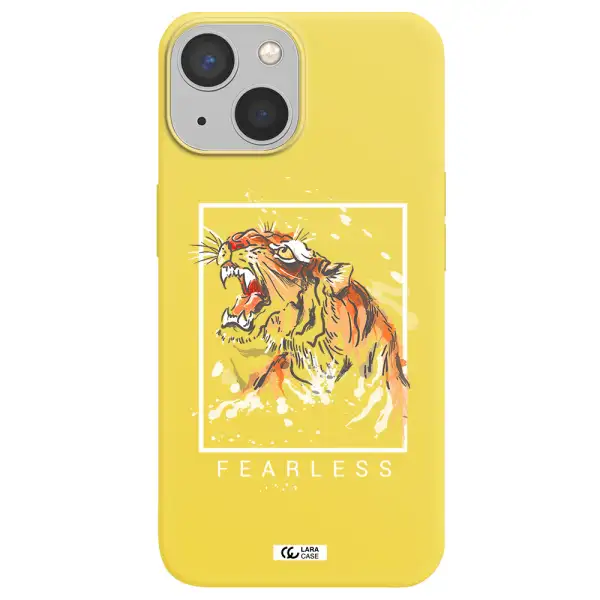 Fearless Apple iPhone 13 Silicone canary yellow Case