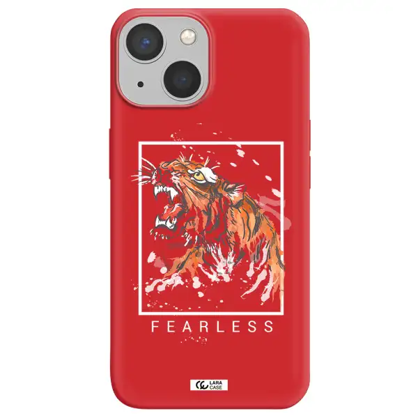 Fearless Apple iPhone 13 Silicone Imperial Red Case