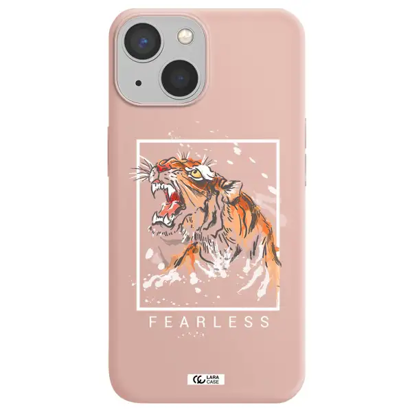 Fearless Apple iPhone 13 Silicone pastel pink Case