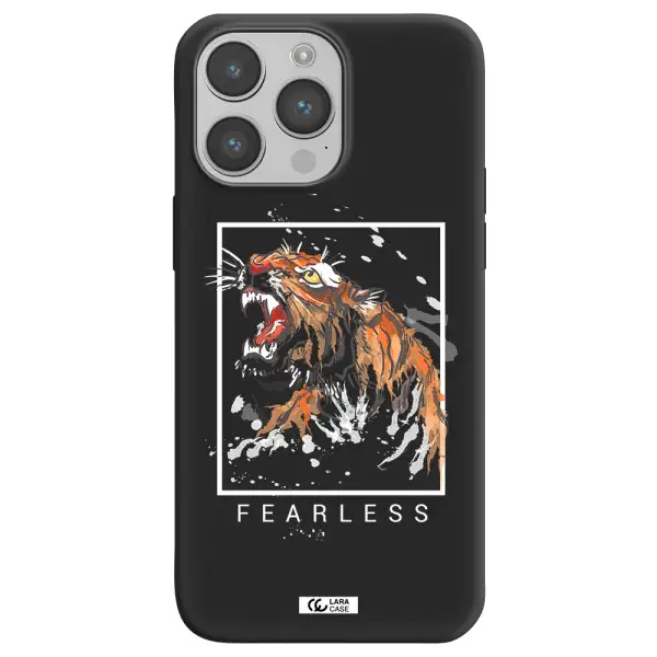 Fearless Apple iPhone 14 pro max Silicone black Case