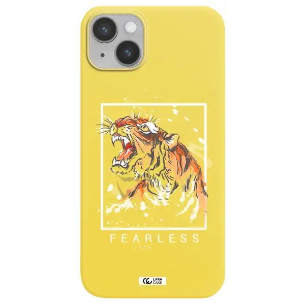 Fearless Apple iPhone 14 Silicone canary yellow Case