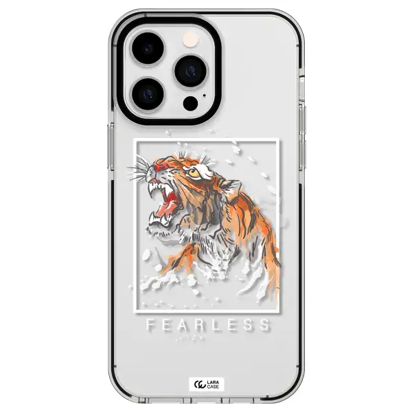 Fearless Apple iPhone 15 Pro impact black border Case
