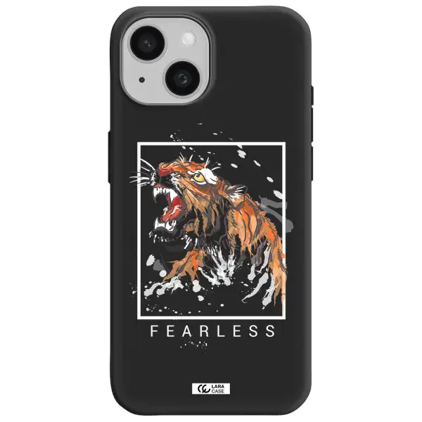 Fearless Apple iPhone 15 Silicone black Case