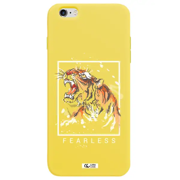 Fearless Apple iPhone 6 plus Silicone canary yellow Case