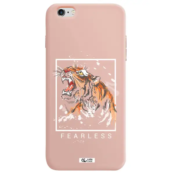 Fearless Apple iPhone 6 plus Silicone pastel pink Case