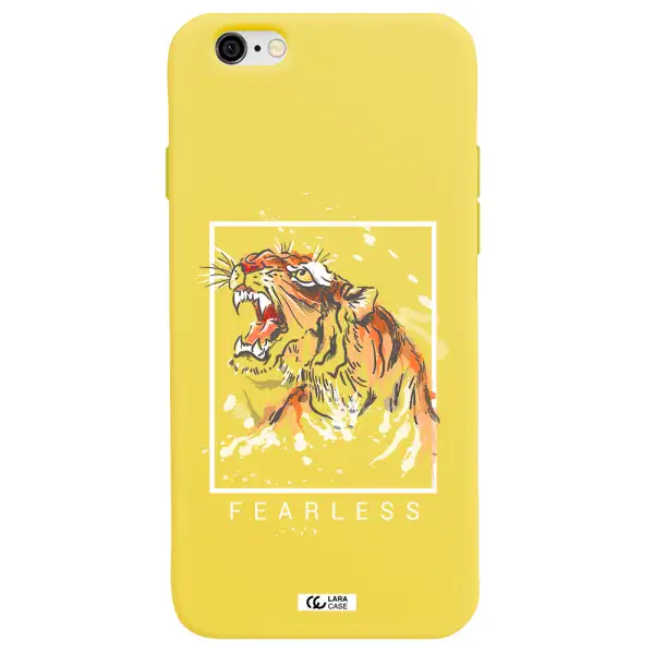 Fearless Apple iPhone 6 Silicone canary yellow Case