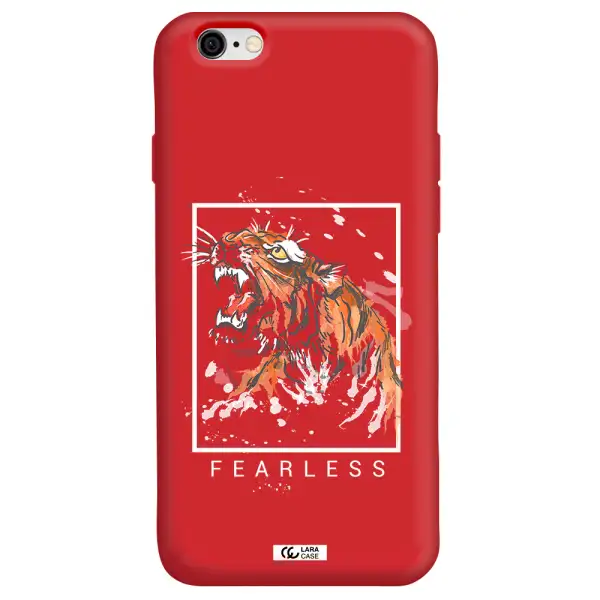 Fearless Apple iPhone 6 Silicone Imperial Red Case