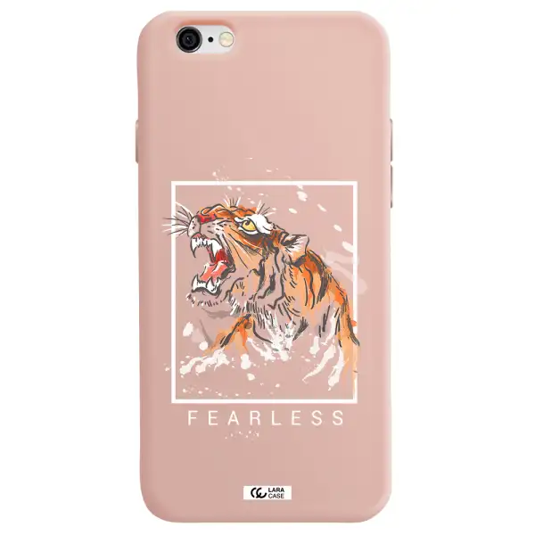 Fearless Apple iPhone 6 Silicone pastel pink Case