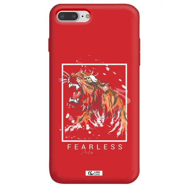 Fearless Apple iPhone 7 plus Silicone Imperial Red Case