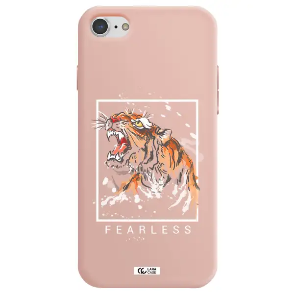 Fearless Apple iPhone 7 Silicone pastel pink Case