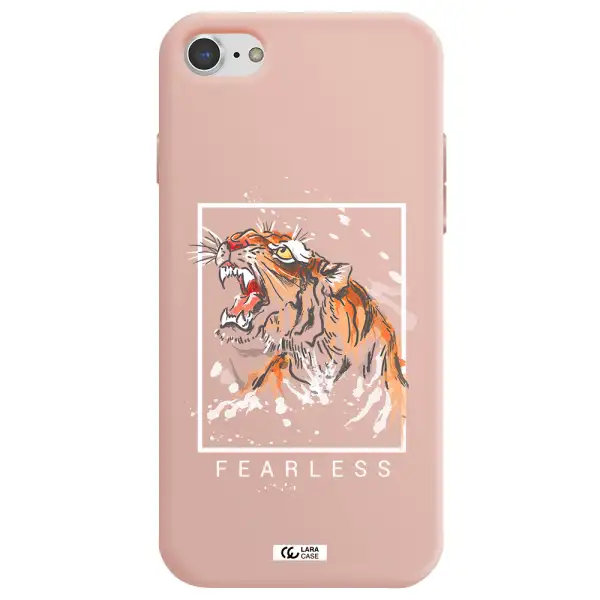 Fearless Apple iPhone 8 Silicone pastel pink Case