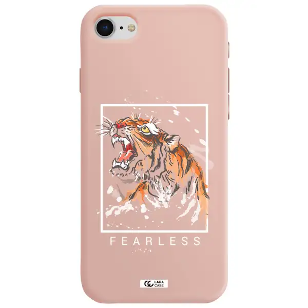 Fearless Apple iPhone se 2020 Silicone pastel pink Case