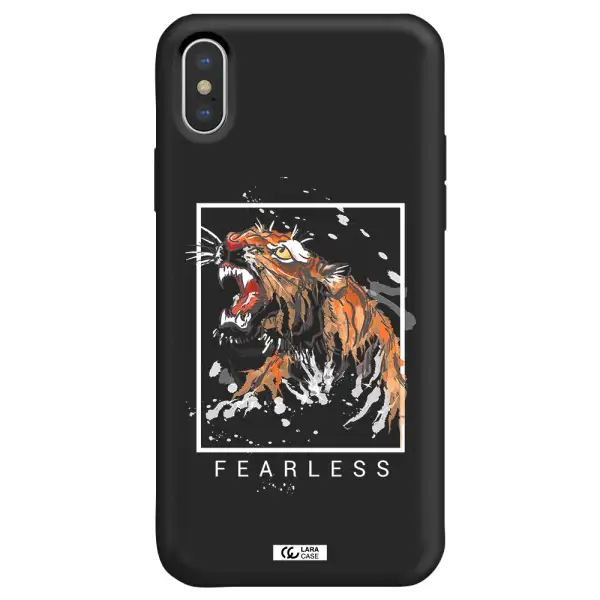 Fearless Apple iPhone X Silicone black Case