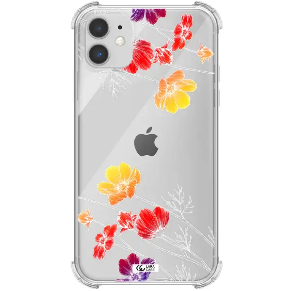 Hibiscus Flower Apple iPhone 11 Clear PC Case