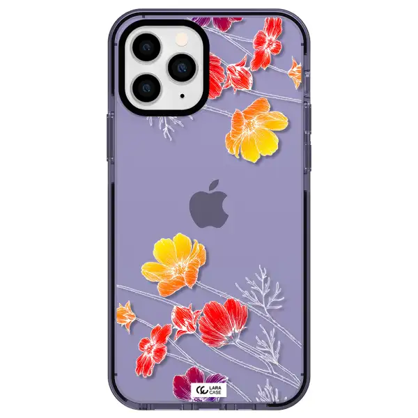 Hibiscus Flower Apple iPhone 11 pro impact Lilac Case