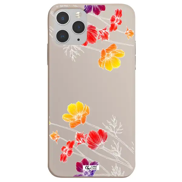 Hibiscus Flower Apple iPhone 11 pro max Silicone Stone Case