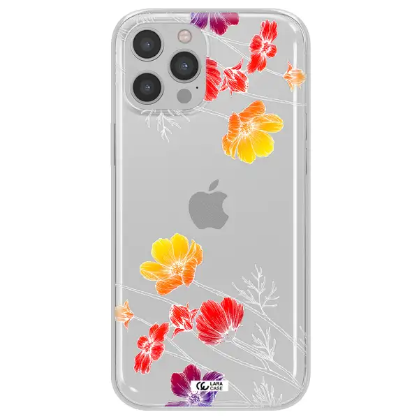 Hibiscus Flower Apple iPhone 12 pro Clear TPU Case