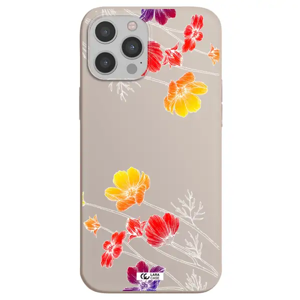 Hibiscus Flower Apple iPhone 12 pro max Silicone Stone Case