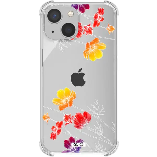 Hibiscus Flower Apple iPhone 13 Clear PC Case