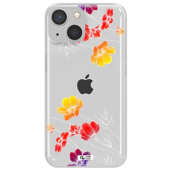 Hibiscus Flower Apple iPhone 13 Clear TPU Case