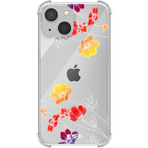 Hibiscus Flower Apple iPhone 13 mini Clear PC Case