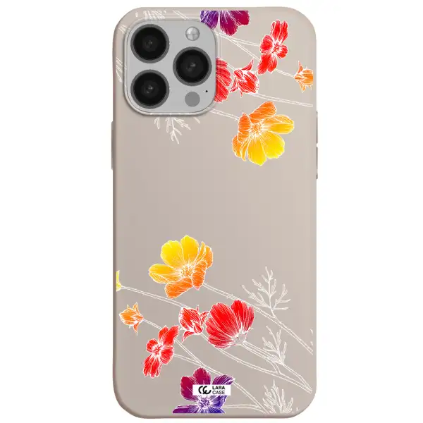 Hibiscus Flower Apple iPhone 13 Pro Silicone Stone Case