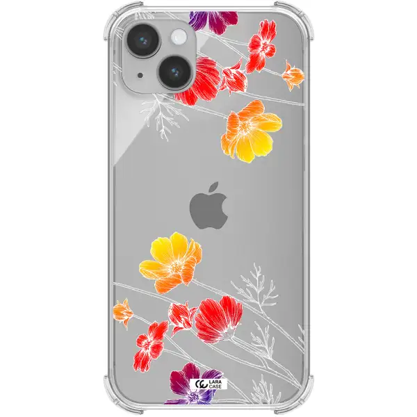 Hibiscus Flower Apple iPhone 14 plus Clear PC Case