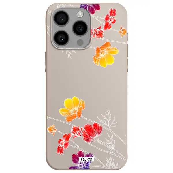 Hibiscus Flower Apple Iphone 15 Pro max Silicone Stone Case