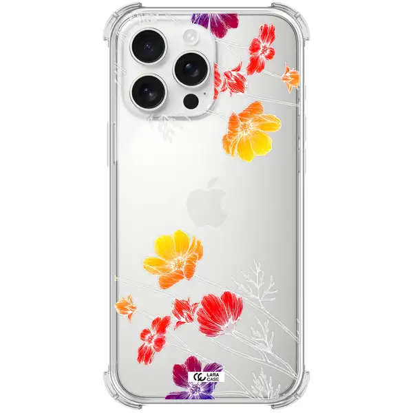 Hibiscus Flower Apple Iphone 16 Pro Max Clear Pc Case