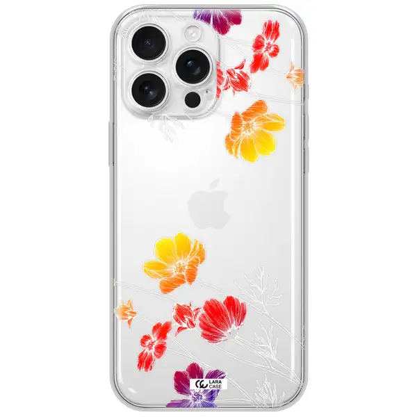 Hibiscus Flower Apple Iphone 16 Pro Max Clear Tpu Case