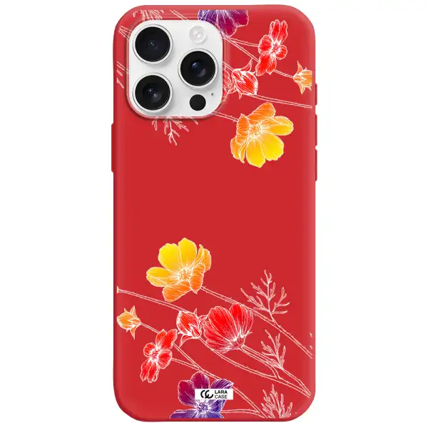 Hibiscus Flower Apple Iphone 16 Pro Max Silicone Stone Case