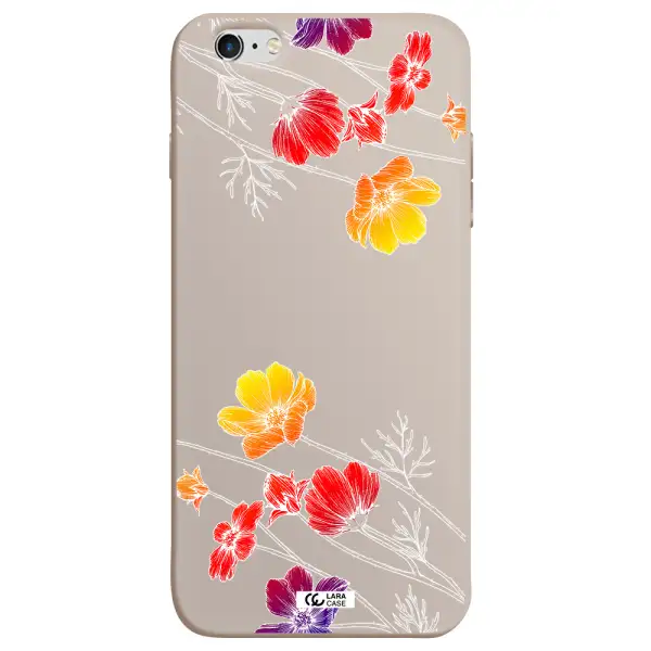Hibiscus Flower Apple iPhone 6 plus Silicone Stone Case