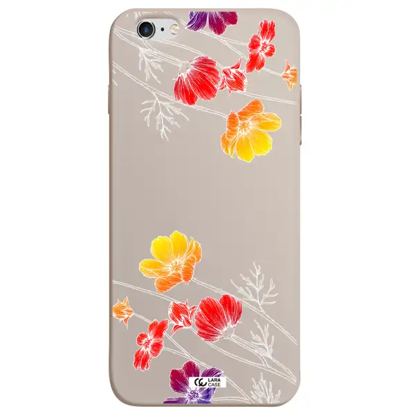 Hibiscus Flower Apple iPhone 6 s plus Silicone Stone Case