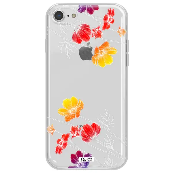 Hibiscus Flower Apple iPhone 7 Clear TPU Case