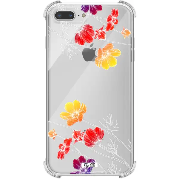 Hibiscus Flower Apple iPhone 8 plus Clear PC Case